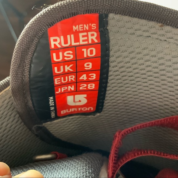 Burton Ruler Matrix 3 brown snowboard boots UEC Size 10 - Picture 9 of 10